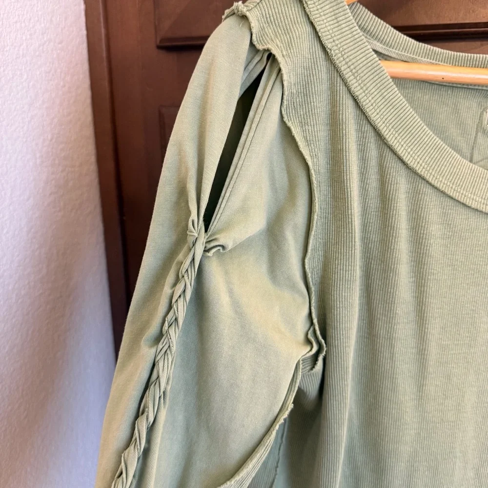 We The Free Olive Long Sleeve Women's Top - Picture 5 of 5